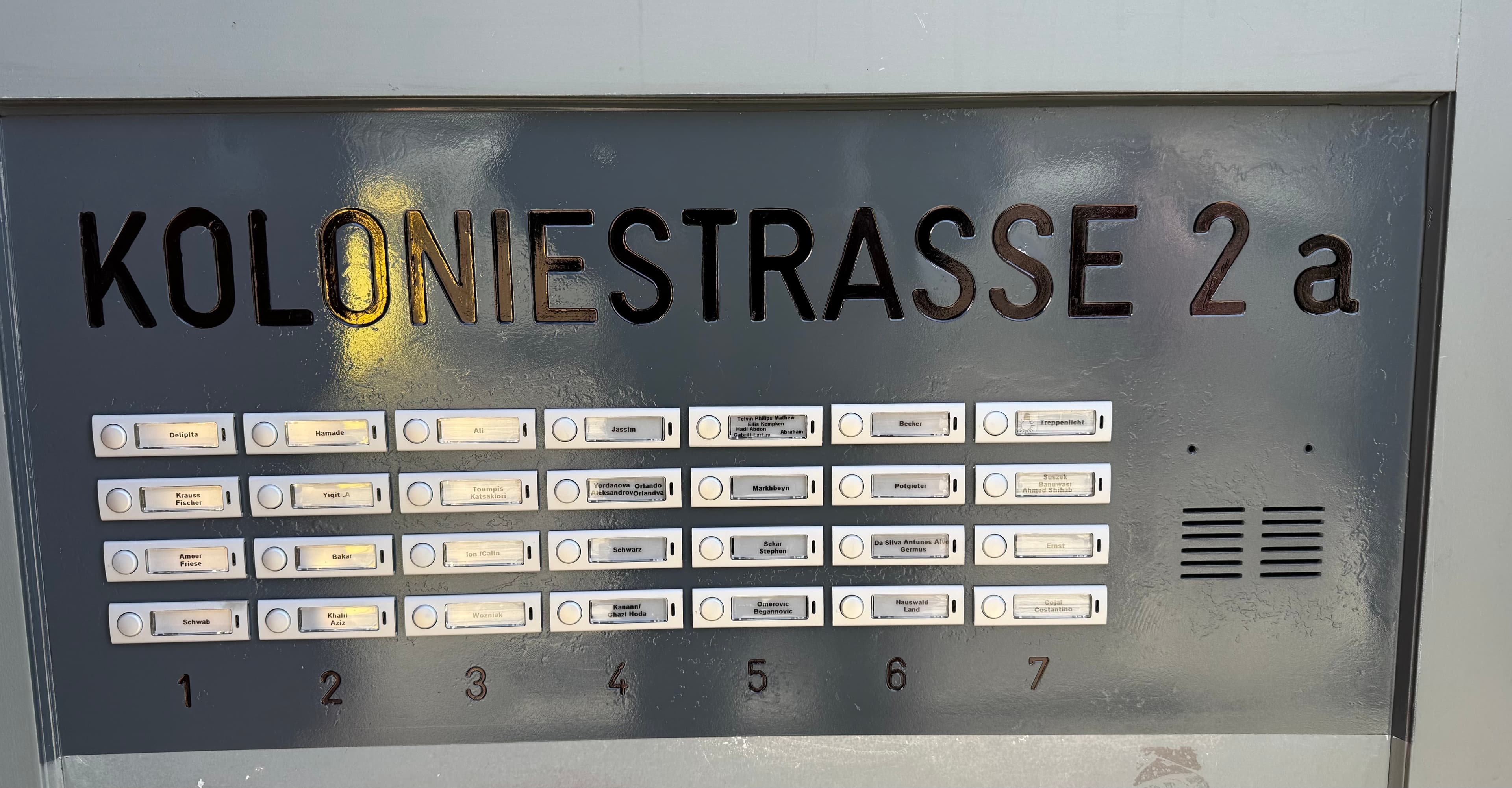 Neues Tableau Koloniestraße nach Aufbereitung
